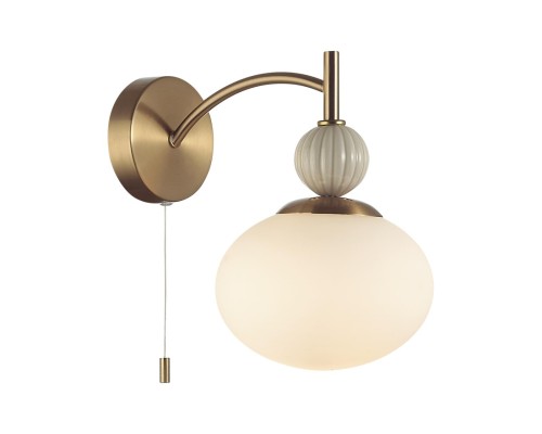 8272/1W NEOCLASSI латунь/бежевый/белый, металл/керамика/стекло Бра Е14 1*40W 220V GLORIYA