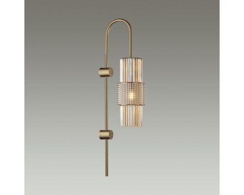 5019/1W MODERN ODL23 335 бронзовый/янтарный металл/стекло Бра E14 1*40W PIMPA