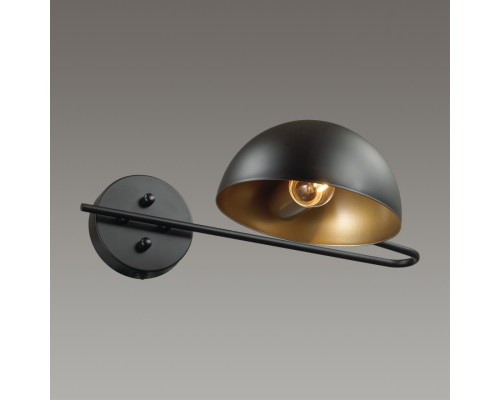 5293/1WA LOFTI LN23 черный, золотой Бра с выкл. E27 1*60W 220V KENT