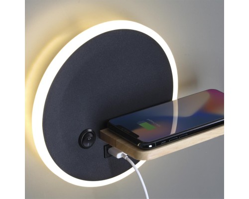 5635/9WL LEDIO LN23 038 чёрный Бра LED 9W 3000K 395Лм 220V WINNIE