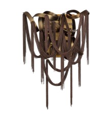 5066/4W HALL ODL24 397 античн.бронза/коричневый/металл/металл Бра G9 4*40W CHAINY