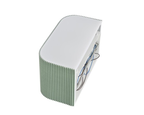 8326/2W MODERNI LN26 423 белый/зеленый, металл/текстиль/пластик Бра E14 LED 2*10W 220V GOFERA