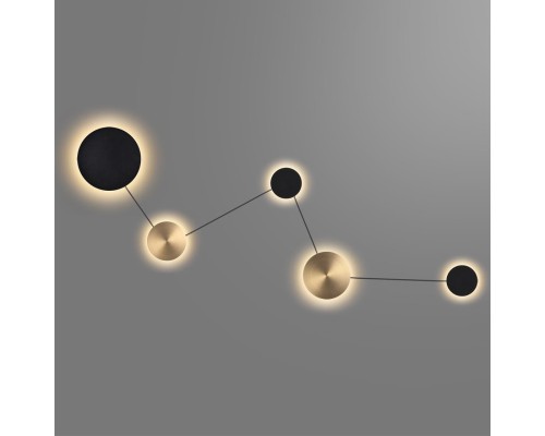 7115/30WL HIGHTECH ODL26 Настенный светильник  черный/бронза/металл IP20 LED 30W 1350Лм 3000K 220-240V GALAXY (ВМЕСТО 4211/38WL)