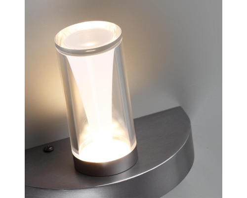 7143/5WL HIGHTECH ODL26 513 светильник темный никель/акрилл/металл IP20 LED 5W 402Лм 3000K 180° 220V DEFANCE