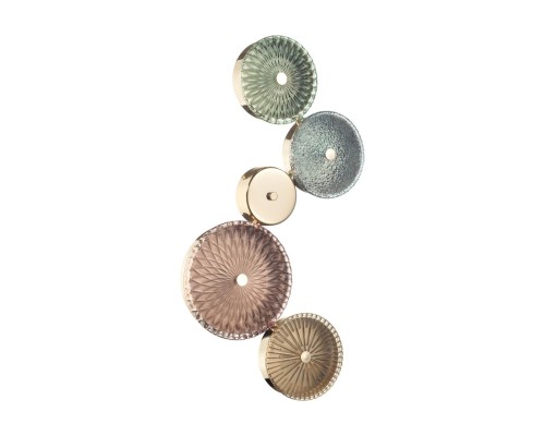 5412/26WL L-VISION ODL_EX23 9 золотой/разноцветный металл/стекло Бра LED 26W 4000K CARAMELLA