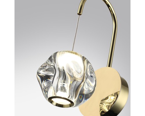 5085/5WL L-VISION  золото/прозрачный/металл/акрил Бра LED 5W 4000K 240lm JEMSTONE