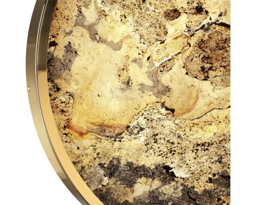 5079/40L L-VISION ODL24 зол./серо-бежевый/металл/натур.камень/акрил Настен.-потолочн. cветил.  с переключ.цветов.темпер. LED 40W 3000К/4000K/6000K BERGI