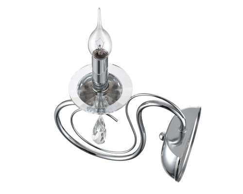 8032/1W CLASSI LN26 металл/хрусталь, хром/прозрачный Бра E14 1*40W 220V LAOKA