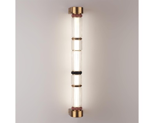 5455/18WL L-VISION ODL_EX26 043 сатин.латунь/терракот/черный Настенный светильник LED 22W 4000K COLLIER