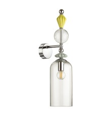 Бра Odeon Light 4893/1WA CLASSIC ODL_EX22 33 хром/раноцветн./керамика/стекло E14 1*40W 4893/1WA BIZET