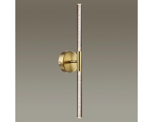 4369/10WL HIGHTECH ODL23 107 полированное золото/акрил с пузырьками Настенный св-к IP20 LED 10W 315Лм 3000K SPARKY