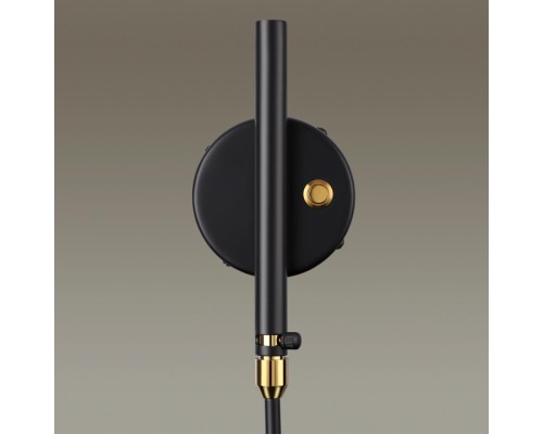 4830/1W WALLI ODL21 503 черный/золотой Настенный светильник E27 1*40W KERBI