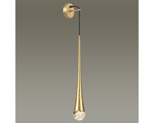 4278/1W L-VISION ODL21 113 прозрач с эфф. пузырьков/золот фольг-ние Настенный светильник IP20 GU10 LED 12W GOTTA