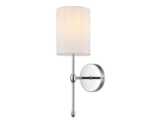 6589/1W CLASSI LN24 хром/белый, металл/текстиль Бра E14 1*40W 220V LATTI