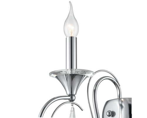 8032/1W CLASSI LN26 металл/хрусталь, хром/прозрачный Бра E14 1*40W 220V LAOKA