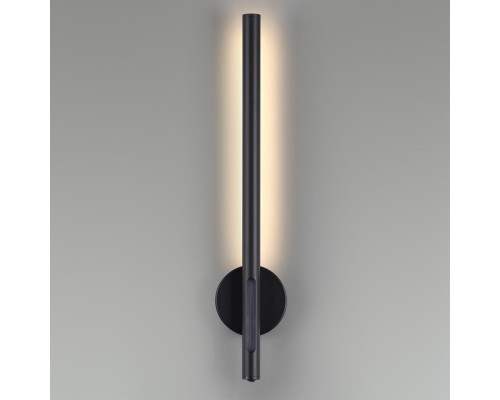 6643/10WL HIGHTECH ODL24 169 черный/металл/акрил Настенный светильник (выкл. на корпусе) IP20 LED 12W 3000K 220V MALI