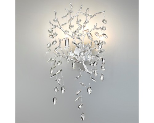 4970/3W HALL ODL24 523 матов.серебристый/алюмин./хрусталь Бра G9 3*40W DELICA