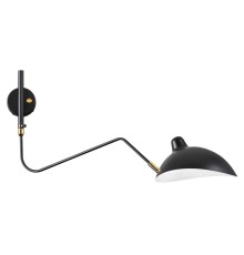 Настенный светильник 4830/1W WALLI черный/золотой E27 1*40W KERBI