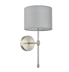 8262/1W CLASSI LN26 металл/текстиль, никель/серый Бра E14 1*40W 220V LATTI