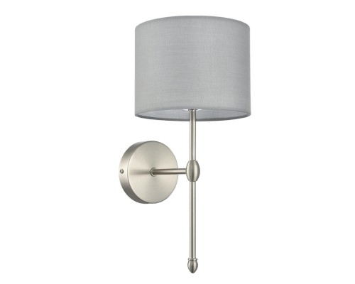 8262/1W CLASSI LN26 металл/текстиль, никель/серый Бра E14 1*40W 220V LATTI