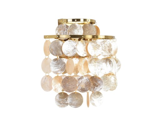 8386/2W MODERNI LN26 140 бронза/перламутровый, металл/ракушка Бра E14 2*40W 220V SHELLA