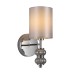 8338/1W MODERNI хром/серый, металл/стекло/текстиль Бра E14 40W 220V ILMIRA