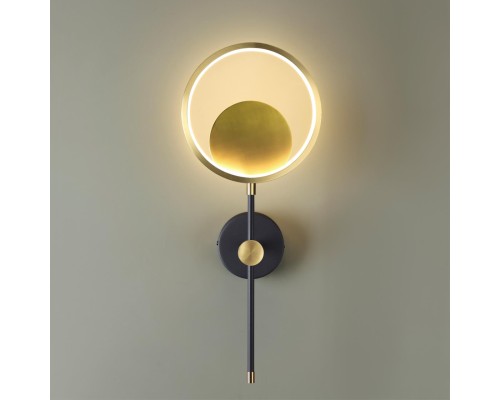 4322/15WL MIDCENT ODL22 121 металл/черный с бронзой Настенный светильник IP20 LED 12W 766Лм 3000K DENZEL