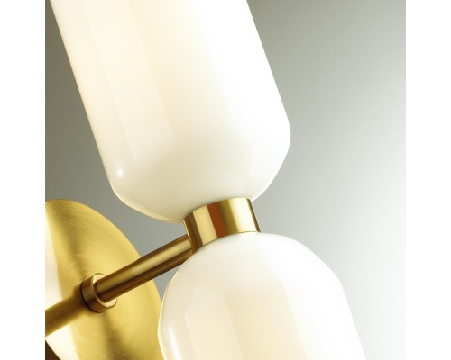 4798/2W MIDCENT ODL21 213 бронзовый/белый Бра с выкл. E14 2*60W ORINOCO