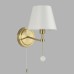 8410/1W CLASSI LN27 034 латунь/белый,  металл/стекло/текстиль Бра Е14 40W 220V SUT