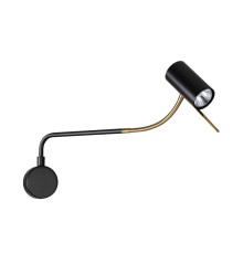 4382/1W HIGHTECH ODL23 173 черный/античная бронза/металл Настенный св-к выкл. на плафоне IP20 LED GU10 10W GIGI