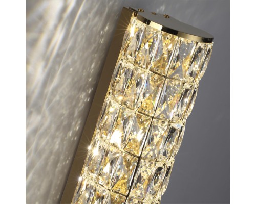 4926/8WL L-VISION ODL24 481 золото/металл/хрусталь Настенный светильник LED 8W 4000K 463Лм PANTA