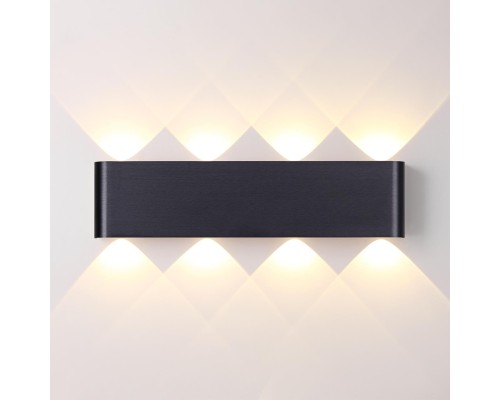 7191/8WL HIGHTECH ODL27 Настенный светильник черный браш./металл IP20 LED 8W 3000K 220V MAGNUM