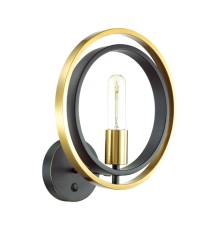 Бра Lumion 4401/1W Maeve золотой, черный E27 1*60 Вт