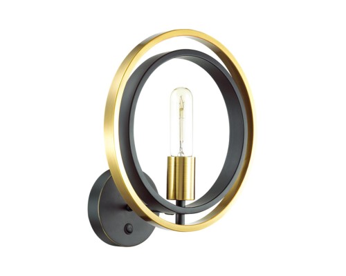 Бра Lumion 4401/1W Maeve золотой, черный E27 1*60 Вт