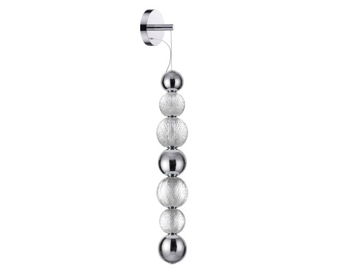 5007/13WL L-VISION ODL23 421 хром/прозрачный/металл/акрил Настенный светильник LED 13W 4000K 700Лм CRYSTAL