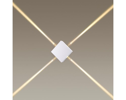 4258/8WL HIGHTECH ODL21 148 белый/металл Настенный светильник IP20 LED 8W 444Лм 3000K VISTA