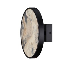 5064/15WL L-VISION ODL24 черн./серо-беж./металл/натур.камень/акрил Настенн.светильн. с переключ.цветов.темпер. LED 15W 3000К/4000K/6000K BERGI