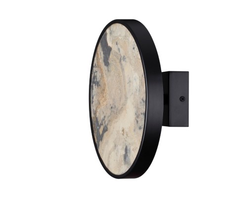 5064/15WL L-VISION ODL24 черн./серо-беж./металл/натур.камень/акрил Настенн.светильн. с переключ.цветов.темпер. LED 15W 3000К/4000K/6000K BERGI