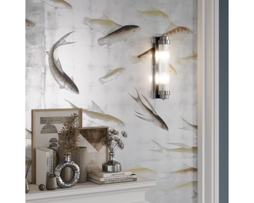 4823/2W WALLI ODL21 505 никель/прозрачный Настенный светильник E14 2*40W LORDI