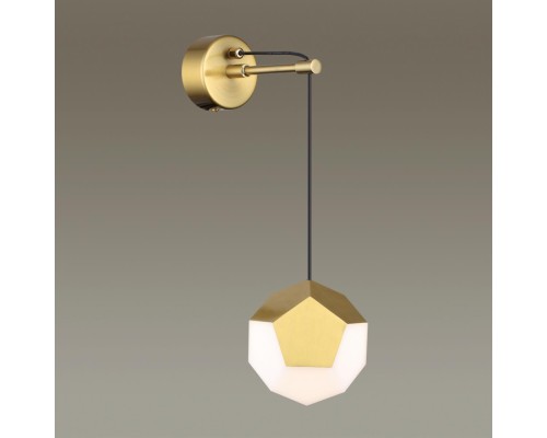 4305/7WL HIGHTECH ODL22 165 золото Настенный светильник LED 7W 420Лм IP20 BINGO