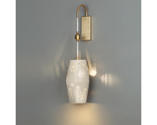 5444/1W PENDANT ODL_EX26 031 бежевый/античная бронза/металл/керамика Бра с выкл. E27 1*40W KARELIA