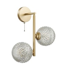 5292/2W MODERNI LN23 000 матовое золото Бра с выкл. E27 2*8W LED 220V GENEVA