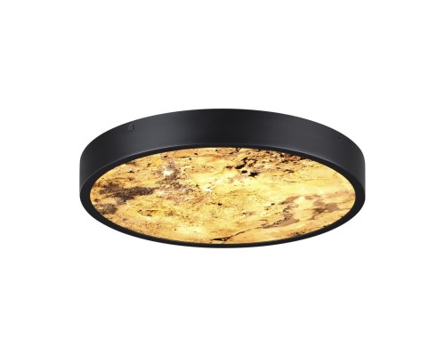 5064/24L L-VISION ODL24 черн./серо-беж./металл/натур.камень/акрил Настен.-потолочн. cветил.  с переключ.цветов.темпер. LED 24W 3000К/4000K/6000K BERGI