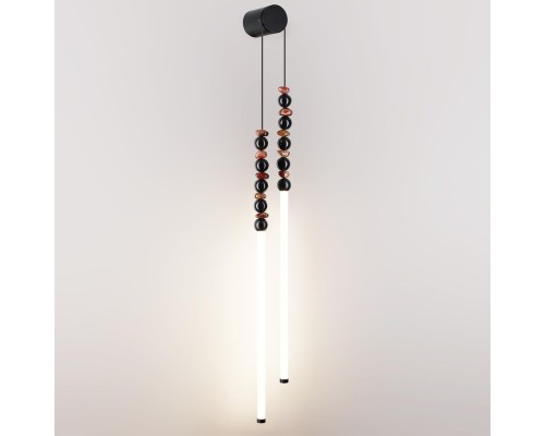 7187/16WL HIGHTECH ODL26 223 светильник черный/акрил/агат/металл IP20 LED 16W 3500K 220V MONELLA