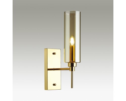 Бра Odeon Light 4689/1W Diatra золотой/янтарный E14 1*40 Вт