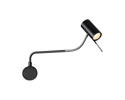 4381/1W HIGHTECH ODL23 173 черный/хром/металл Настенный св-к выкл. на плафоне IP20 LED GU10 10W GIGI