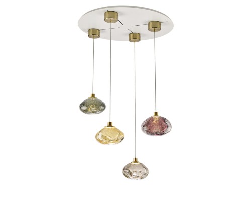 7042/4WL L-VISION ODL25 413 Настенный светильник янтарный/бронзов/металл/стекло IP20 LED 4W 3000K 220V MELA