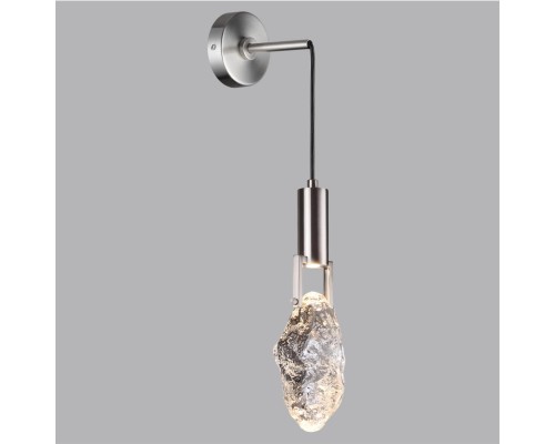 6696/5WL MIDCENT ODL24 Настенный светильник матовый никель/металл/стекло IP20 LED 5W 200Лм 3000K LIA