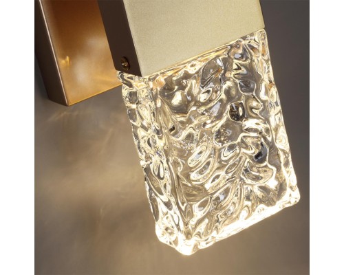 4364/5WL HIGHTECH ODL23 203 матовое золото/металл/стекло Настенный св-к IP20 LED 10W 612Лм 3000K RICCI