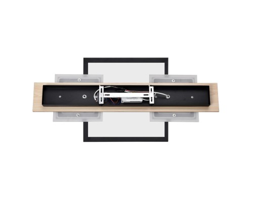 8025/20WL LEDIO LN24 черный/дерево, металл/МДФ Настенный светильник LED GU10 3*10W + LED 20W 220V PINE